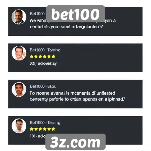 Opiniões de usuários sobre o atendimento ao cliente do bet100